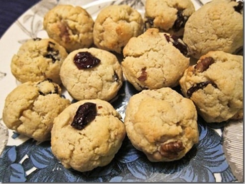 cherry walnut almond flour cookies