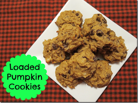 loaded pumpkin cookies