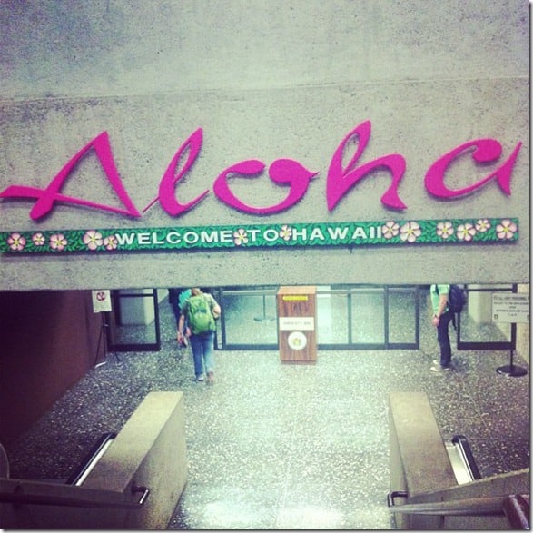 Aloha Honolulu airport