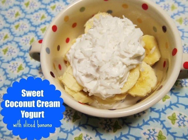 Sweet Coconut Cream Yogurt