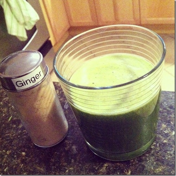 green juice with ginger