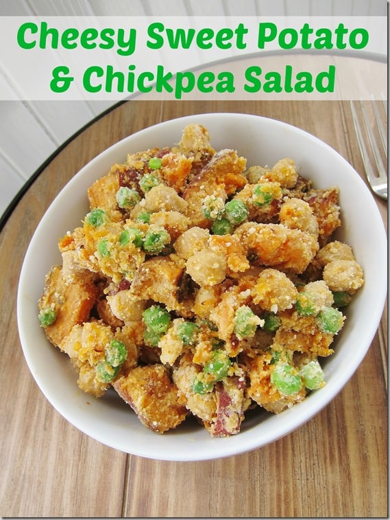 Cheesy Sweet Potato & Chickpea Salad