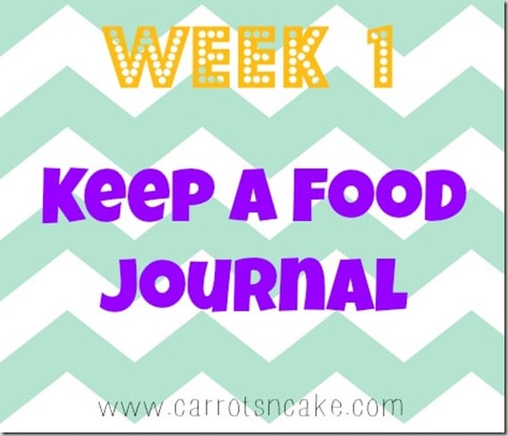 week 1 keep a food journal