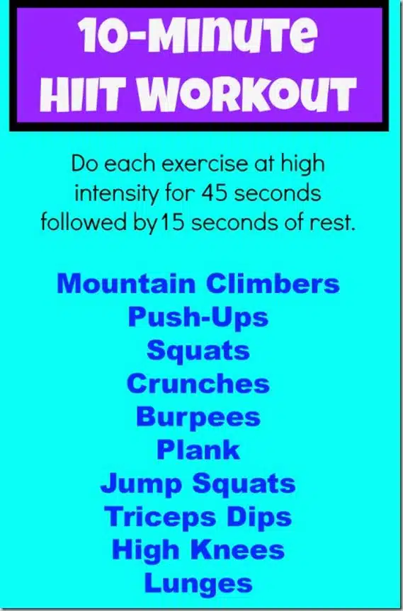 10-Minute HIIT workout