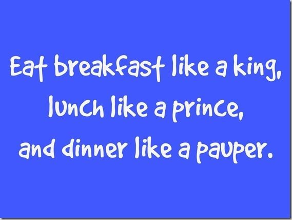 Eat breakfast like a king
