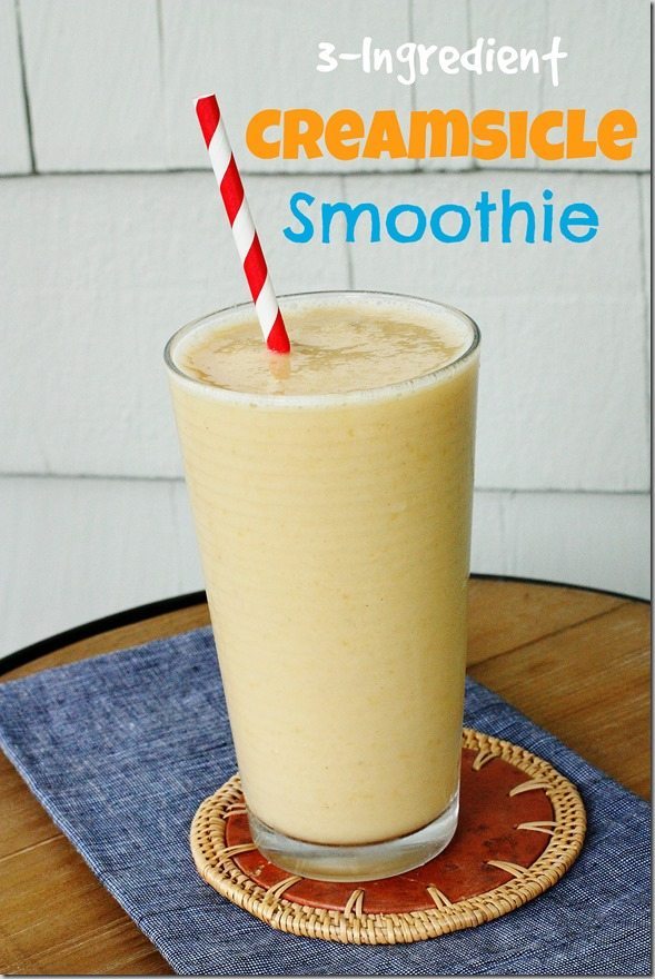 3-ingredient Creamsicle Smoothie