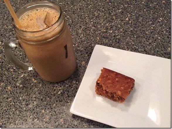 protein shake and bar