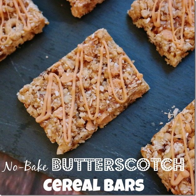 No-Bake Butterscotch Cereal Bars