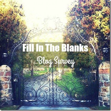 Fill in the Blanks Blog Survey