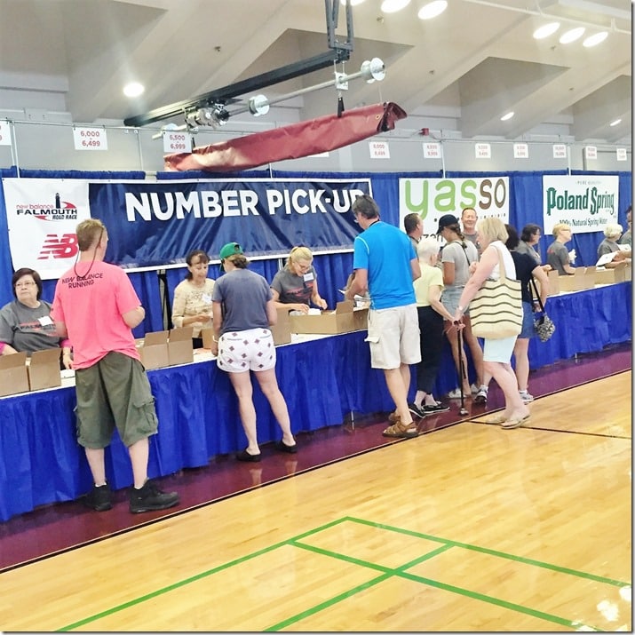 falmouth road race number pick-up