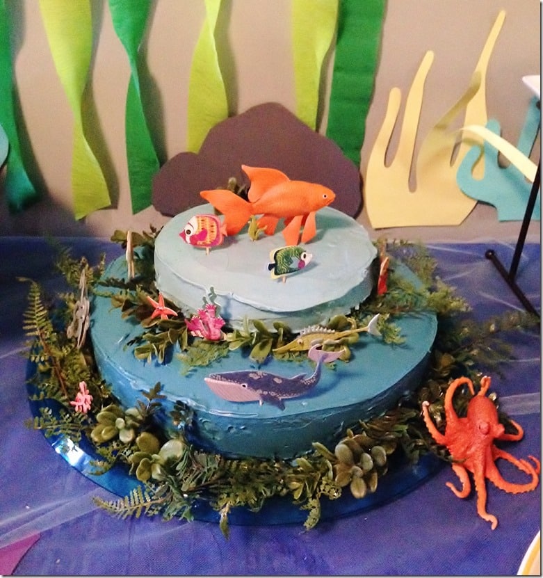 first birthday underware sea cake