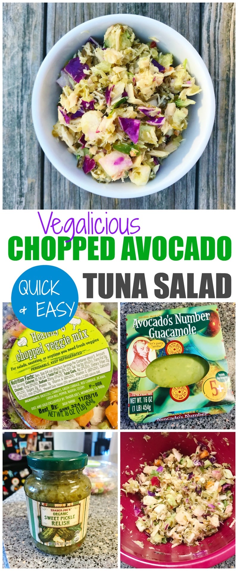 Vegalicious Chopped Avocado Tuna Salad