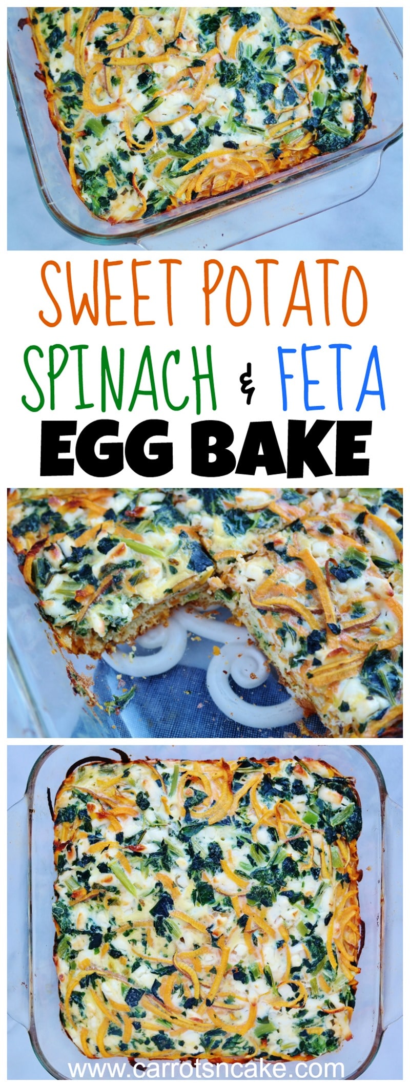 Sweet Potato, Spinach & Feta Egg Bake Recipe_
