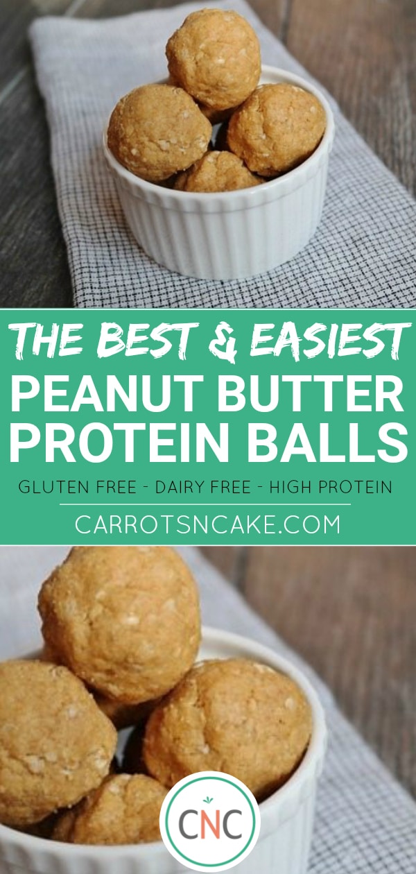 The Best & Easiest Peanut Butter Protein Balls - Carrots 'N' Cake