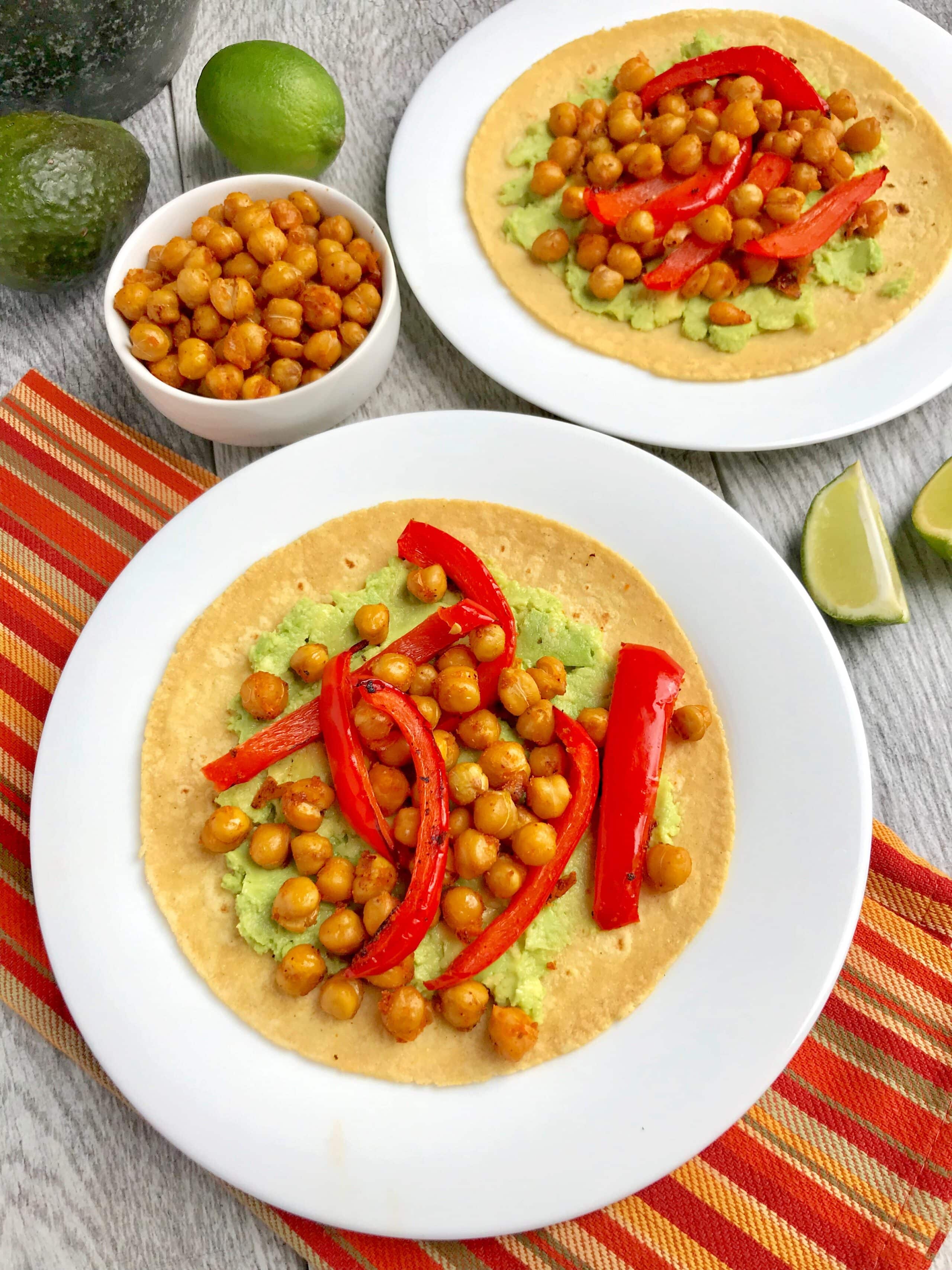 Air Fryer Chickpea Tacos