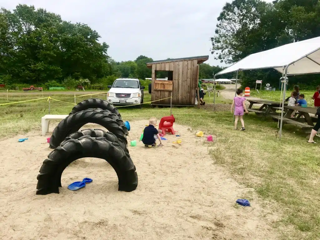 C.N. Smith Farm playground sandbox for kids