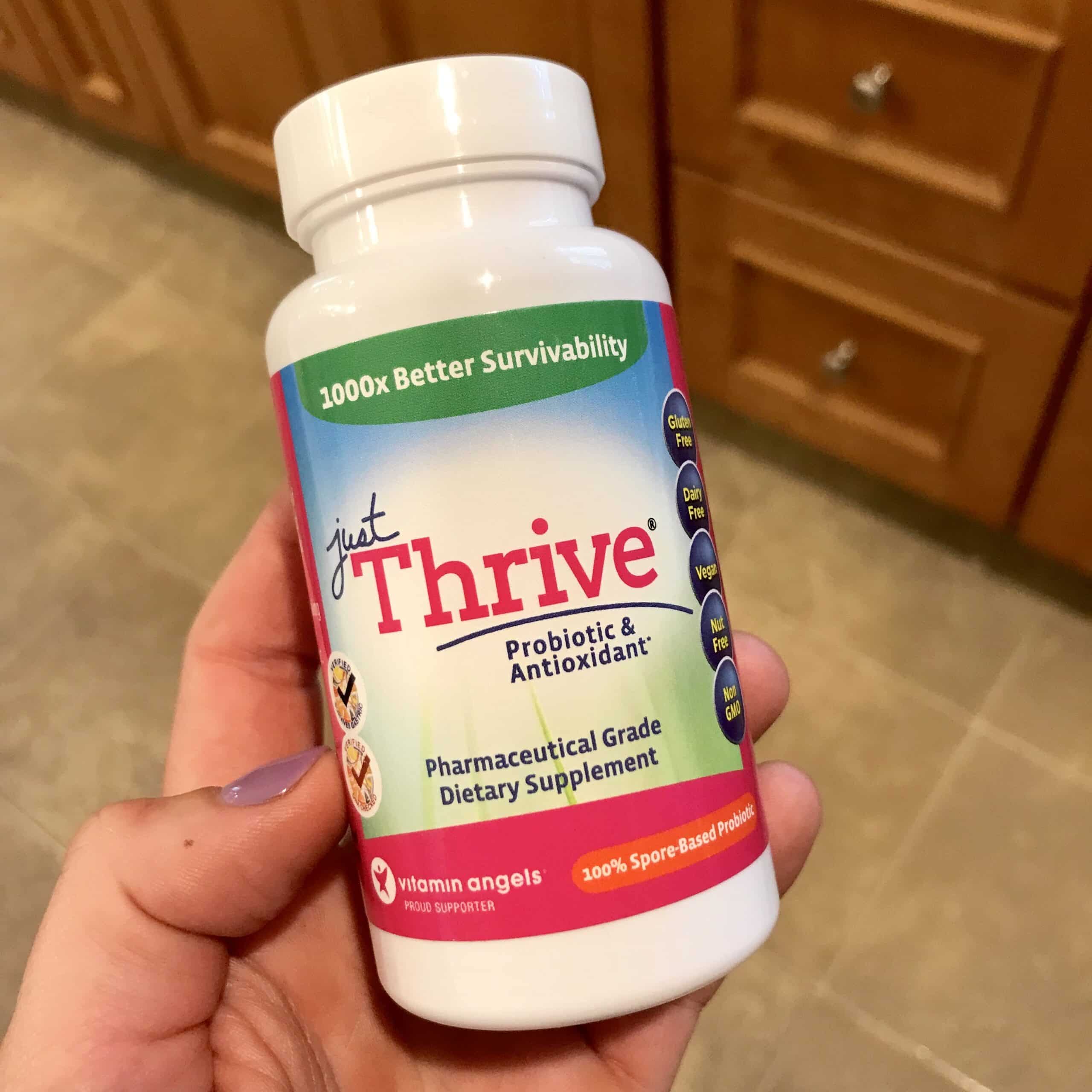 Just Thrive Probiotics made with spores for better gut health