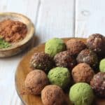No-Bake Matcha and Cocoa Superfood Protein Balls