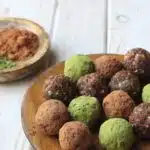 No-Bake Matcha and Cocoa Superfood Protein Balls