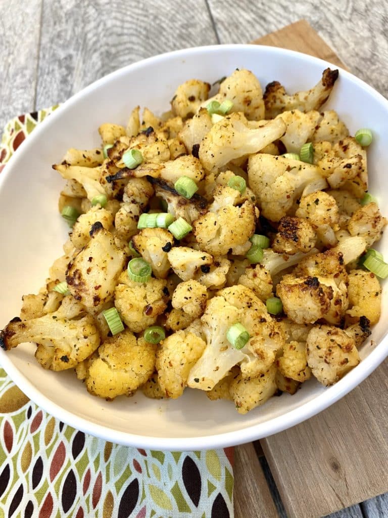 Macro-Friendly Air Fryer Asian Garlic Cauliflower